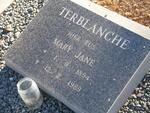 TERBLANCHE Mary Jane 1894-1989