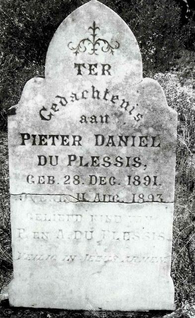 PLESSIS Pieter Daniel, du 1891-1893 