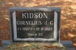 KIDSON Cornelius J.G. 1907-1983