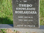 MOHLALOANA Tshebo Knowlegde 1961-2001