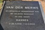 MERWE Hannes, van der 1948-2002