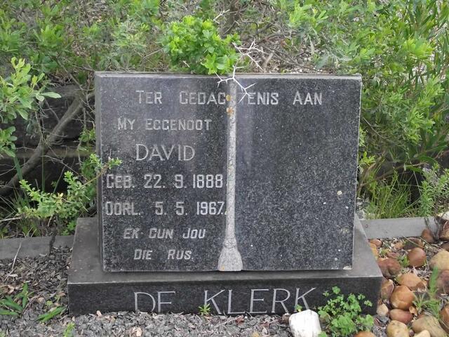 KLERK David, de 1888-1967
