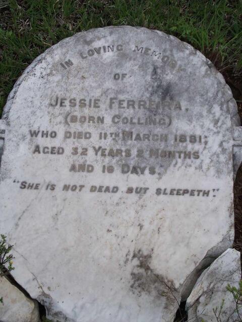 FERREIRA Jessie nee COLLING -1881