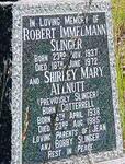 SLINGER Robert Immelmann 1937-1972 & Shirley Mary ALLNUT formerly SLINGER nee COTTERRELL 1938-1985