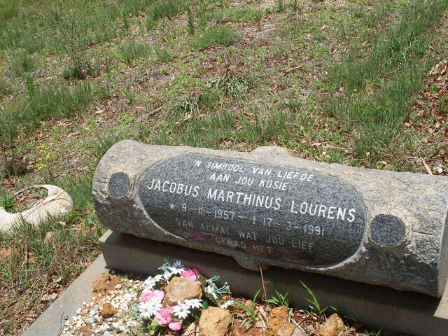 LOURENS Jacobus Marthinus 1957-1991