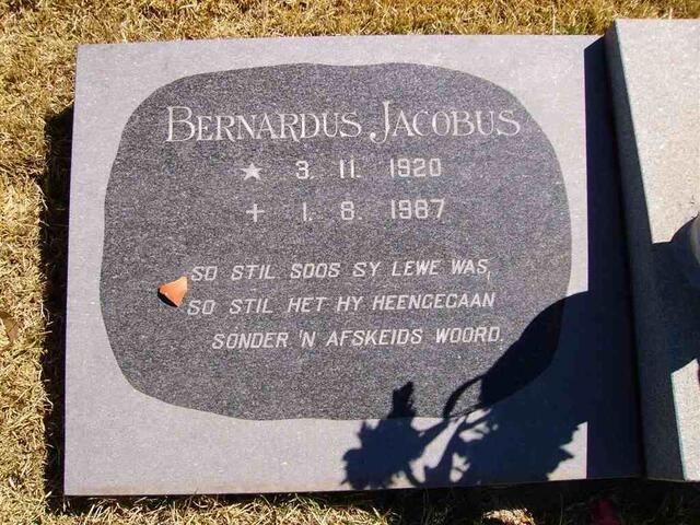 ? Bernardus Jacobus 1920-1987