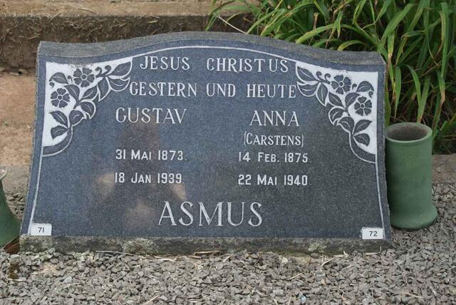 ASMUS Gustav 1873-1939 & Anna CARSTENS 1875-1940