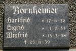 BORNHEIMER Hartfrid 1932-1939 :: BORNHEIMER Sigrid 1933-1939 :: BORNHEIMER Winfrid 1938-1939