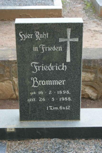 BRAMMER Friedrich 1898-1988