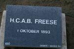 FREESE H.C.A.B. -1893