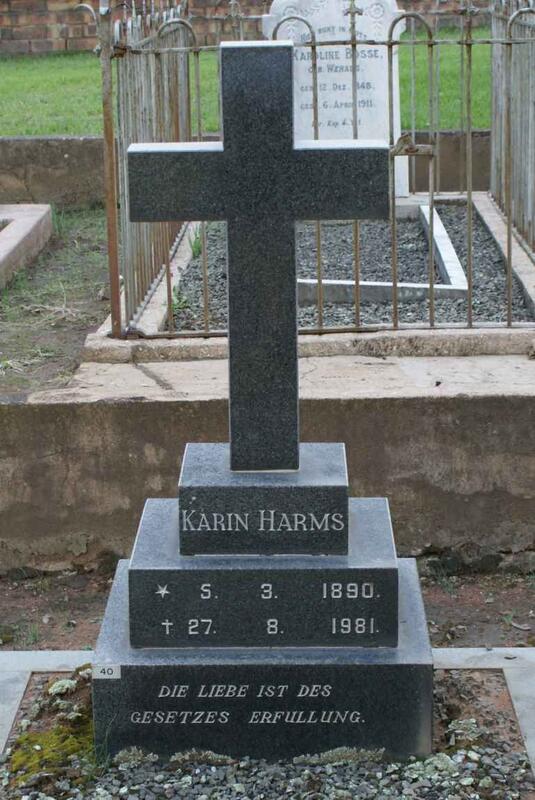 HARMS Karin 1890-1981