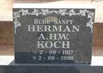 KOCH Hermann A.H.W. 1917-1998