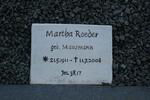 ROEDER Martha nee MAURMANN 1911-2008
