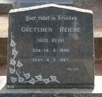 REICHE Gretchen nee REIN 1896-1967