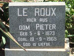 ROUX Pieter, le 1873-1965
