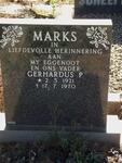 MARKS Gerhardus P. 1921-1970