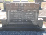 MARAIS G.F. 1909-1984 & A.M. DE WET 1910-2004