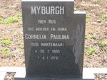 MYBURGH Cornelia Paulina nee WANTENAAR 1900-1978