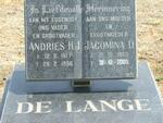 LANGE Andries H.J., de 1917-1996 & Jacomina D. 1920-2005