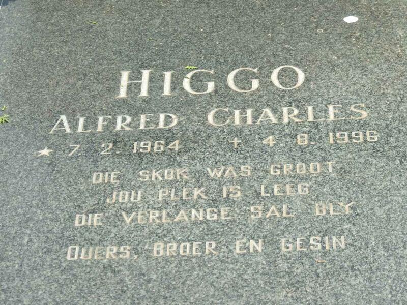 HIGGO Alfred Charles 1964-1996