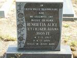 JOOSTE Henrietta Alice nee ADAMS 1907-1995