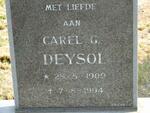 DEYSOL Carel G. 1909-1994