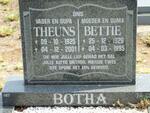 BOTHA Theuns 1925-2001 & Bettie 1929-1995