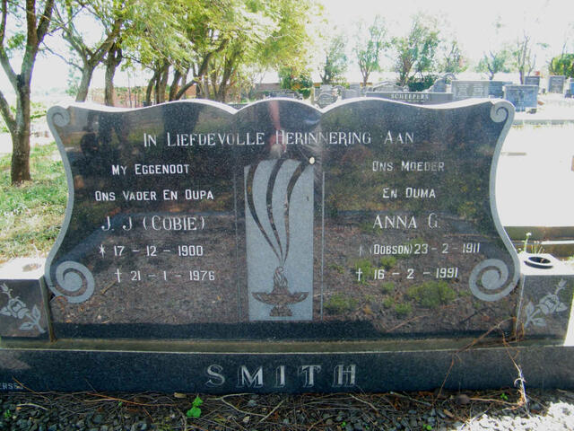 SMITH J.J. 1900-1976 &  Anna G. DOBSON 1911-1991