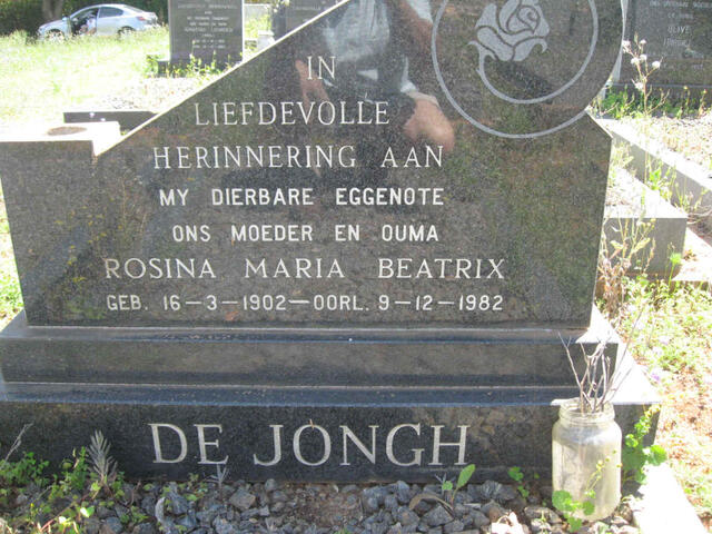 JONGH Rosina Maria Beatrix, de 1902-1982