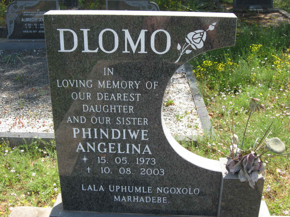 DLOMO Phindiwe Angelina 1973-2003