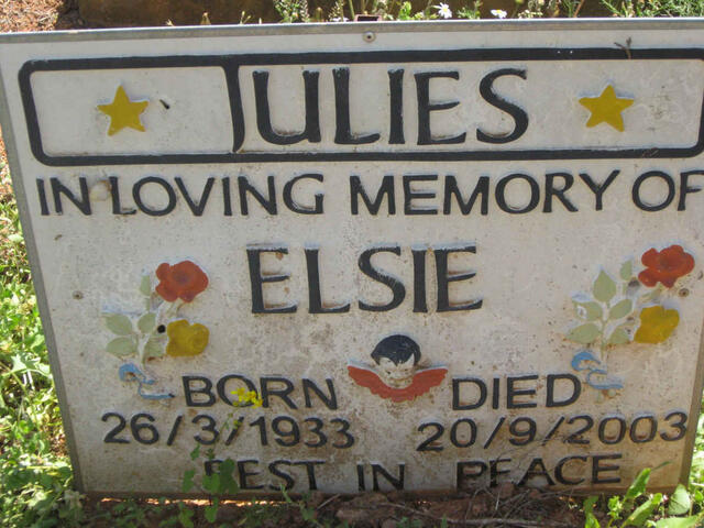 JULIES Elsie 1933-2003