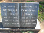 KEMP Stephanus 1920-1990 & Emmerentia 1925-1987