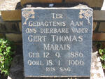 MARAIS Gert Thomas 1886-1966