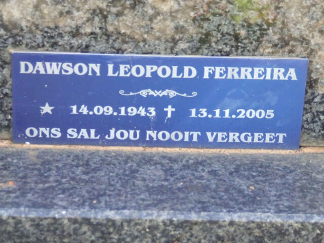 FERREIRA Dawson Leopold 1943-2005