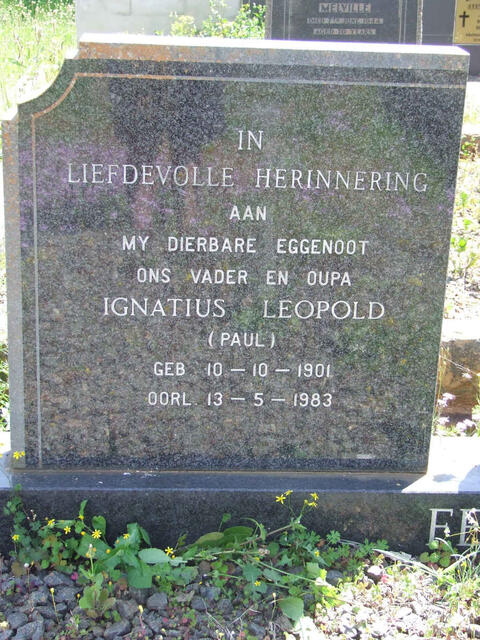 FERREIRA Ignatius Leopold 1901-1983