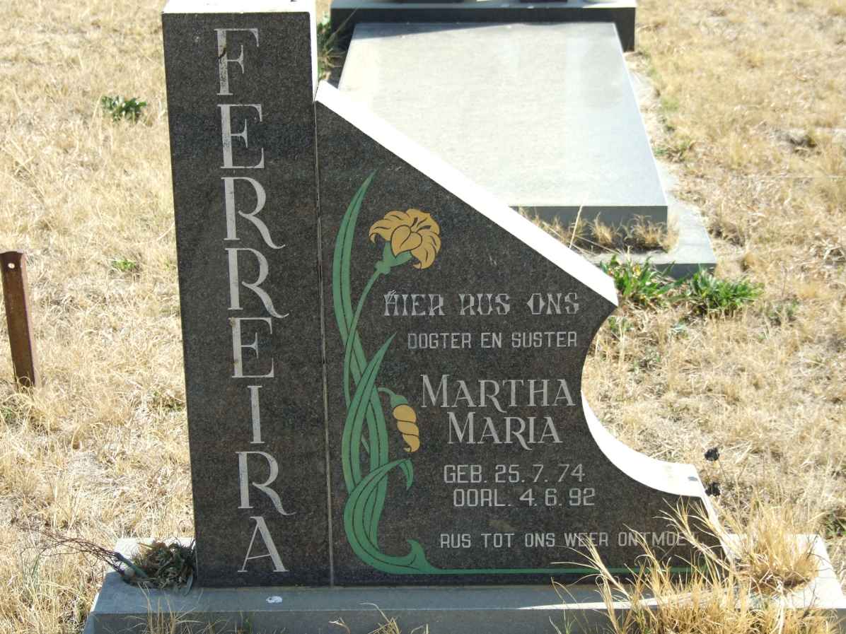 FERREIRA Martha Maria 1974-1992