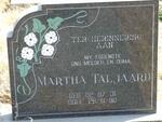 TALJAARD Martha 1931-1990