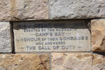 4. WW1 Stone Memorial, erected by residents of Camps Bay, in honour of their Comrades who answered THE CALL OF DUTY.