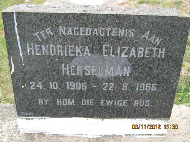 HERSELMAN Hendrieka Elizabeth 1906-1966