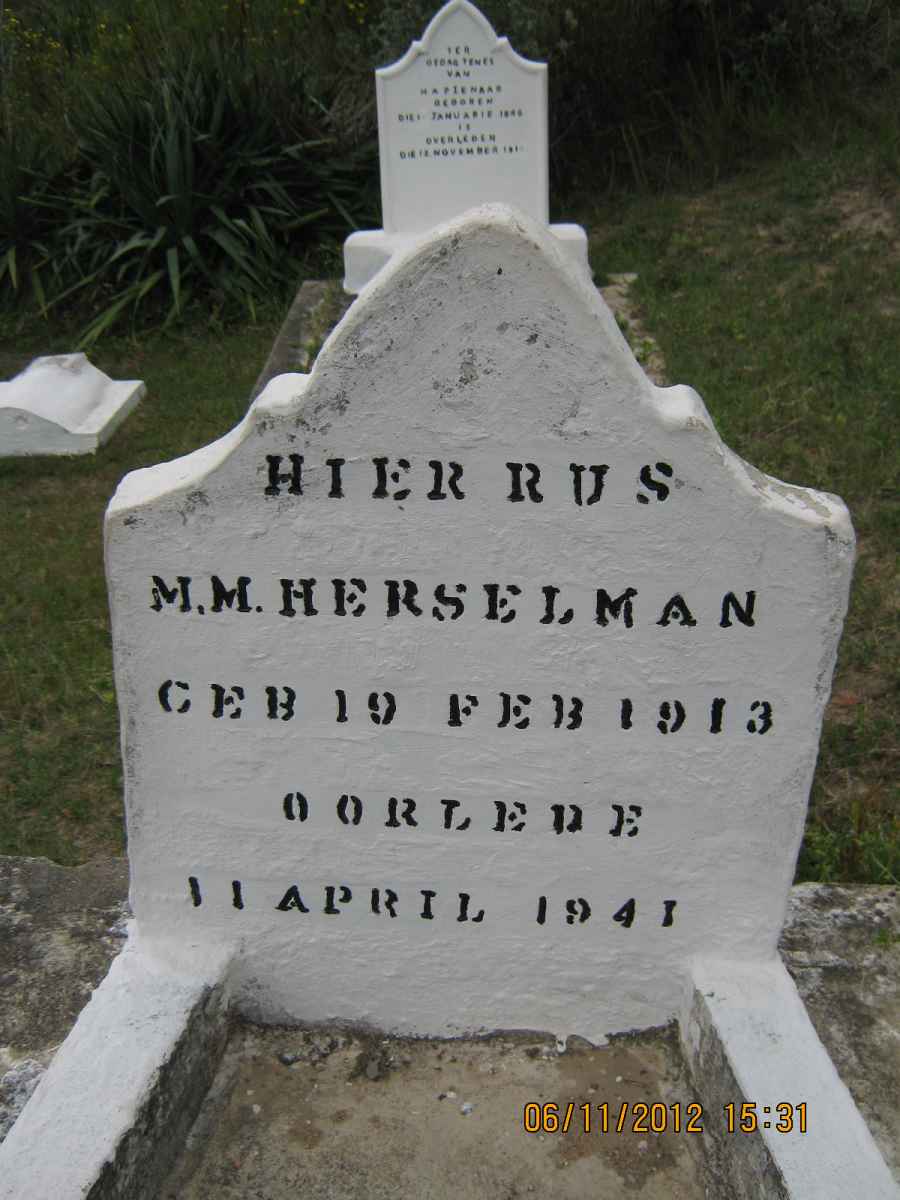 HERSELMAN M.M. 1913-1941