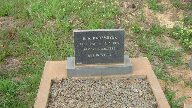 RADEMEYER B.W. 1907-1972