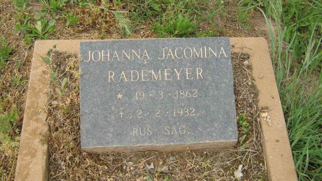 RADEMEYER Johanna Jacomina 1862-1932