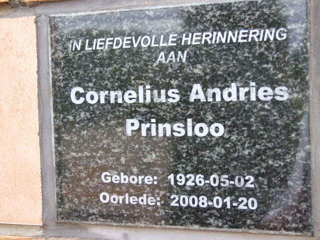 PRINSLOO Cornelius Andries 1926-2008