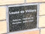 VILLIERS Louna, de 1924-2005