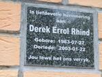 RHIND Derek Errol 1963-2003