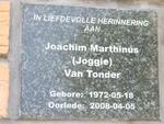 TONDER Joachim Marthinus, van 1972-2008