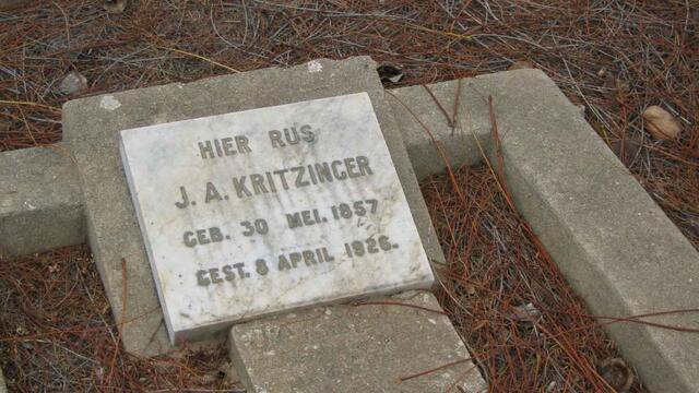 KRITZINGER J.A. 1857-1926