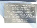 JACOBS Petrus Francois 1903-1976 & Andriesina Cecila Jacoba KRUGER 1910-2000 