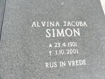 SIMON Herbert Heinrich 1912-1996 & Alvina Jacoba 1921-2001 