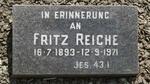 REICHE Fritz 1893-1971 & Gretchen REIN 1896-1967